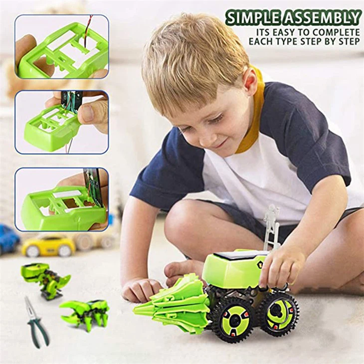 Assembled Dinosaur Solar Powered 3-in-1 Robot Toy Assembled Dinosaur Solar Powered 3-in-1 Robot Toy